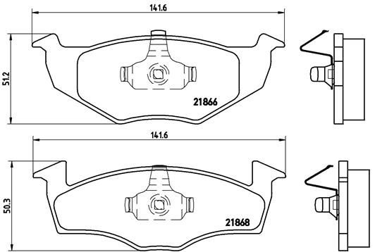 A.B.S. P 85 031 BREMBO Bremsbelagsatz, Scheibenbremse